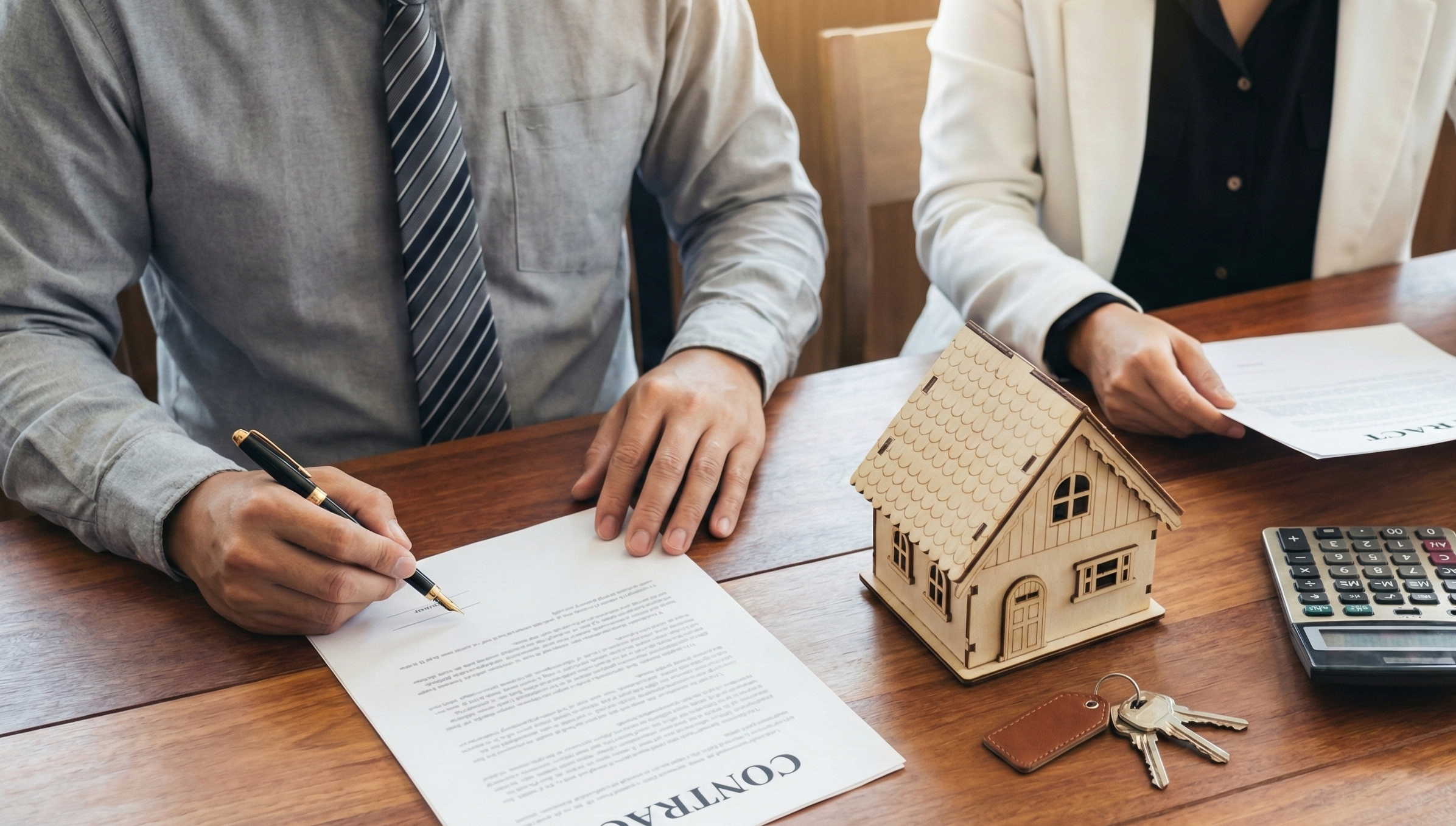 Equipe RW Mamedio revisando contratos e documentação imobiliária